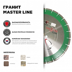 Характеристики и применение сегментного алмазного круга Diam Master Line 1A1RSS Гранит 500 мм