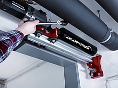 Применение алмазной сверлильной установки Rothenberger Rodiacut 130 Pro