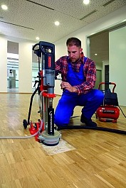 Применение алмазной сверлильной установки Rothenberger Rodiacut 170 Pro C / 170 Pro D
