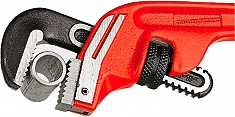 Применение коленчатого трубного ключа Rothenberger Offset Pattern Heavy Duty 14"