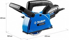 Размеры штробореза Зубр Профессионал ЗШ-П30-1400 ПСТК